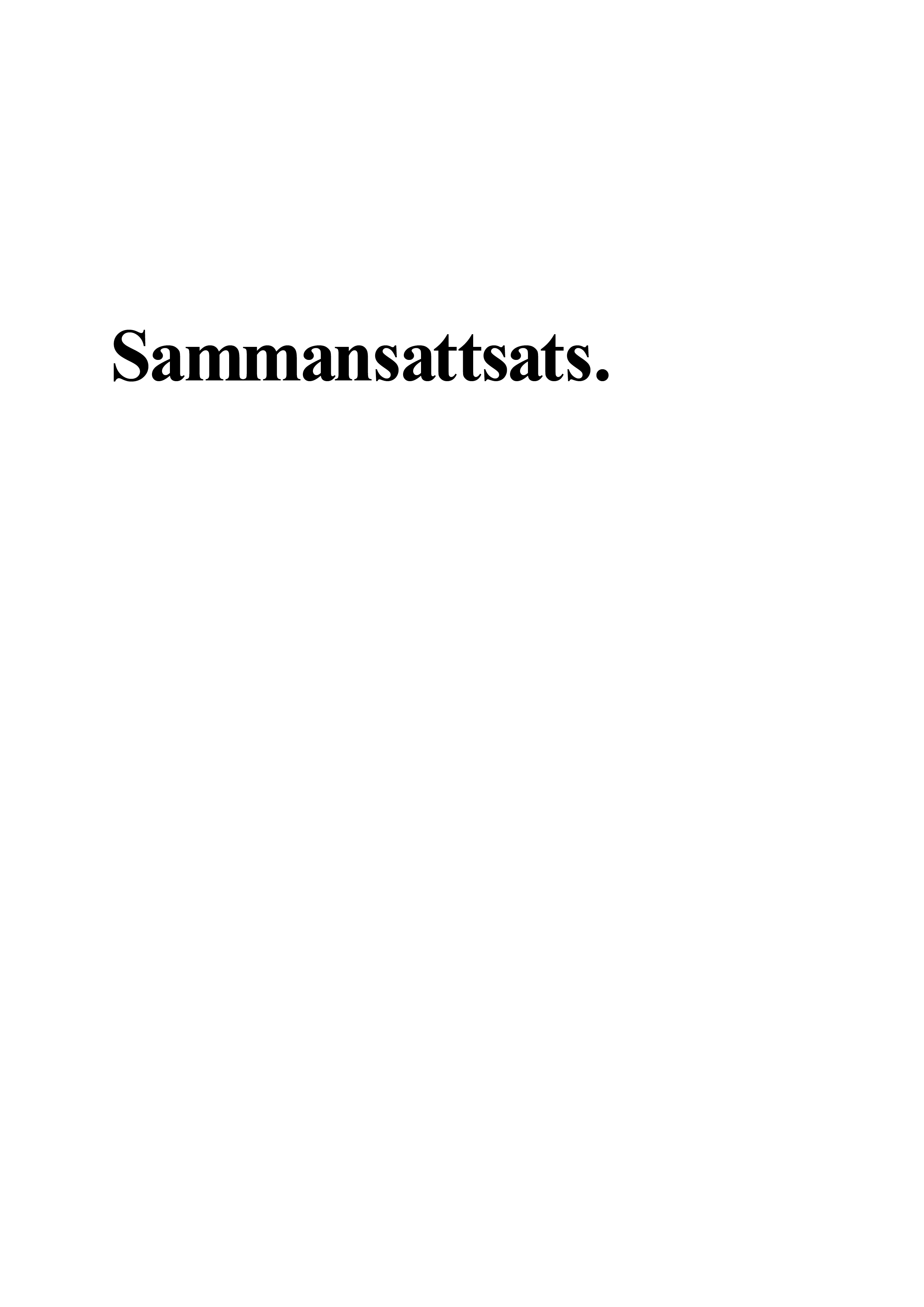 Sammansattsats